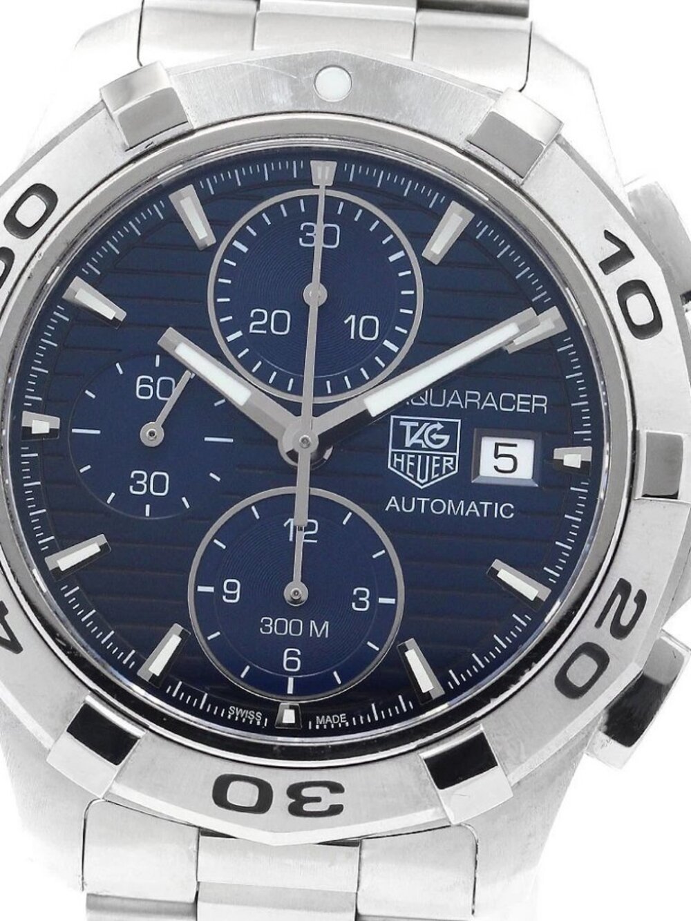 TAG HEUER Aqua racer CAP2112 Chronograph Date blue Dial Automatic Men's_909024